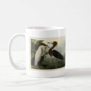 Caneca De Café Roxo Heron - das Aves da América de Audubon