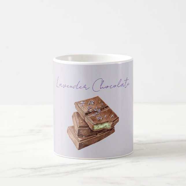Caneca De Café Roxo Lavanda Pistácio Verde Chocolate (Centro)