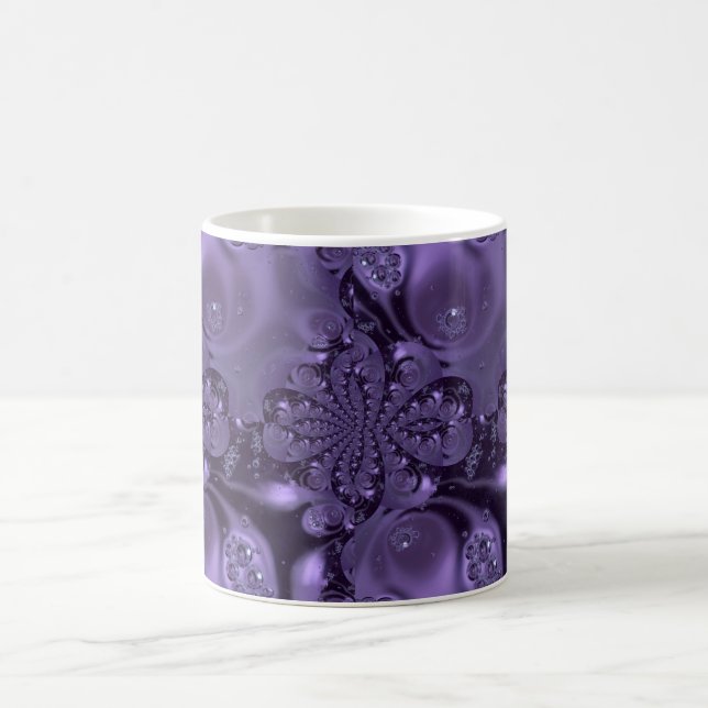 Caneca De Café Roxo Líquido Roxo Elegante (Centro)