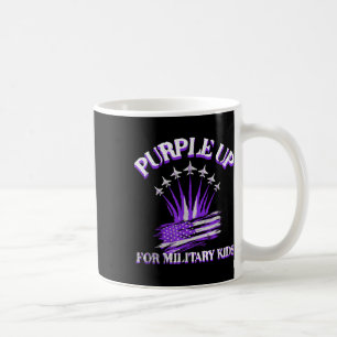 Caneca De Café Roxo Para Crianças Militares Crianças Americanas D