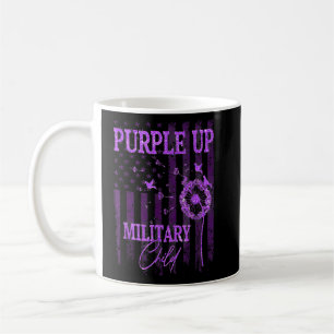 Caneca De Café Roxo Para Crianças Militares, Mês Dandelion Spark