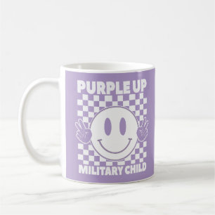 Caneca De Café Roxo Para Crianças Militares Mês Militar