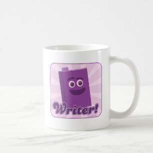 Caneca De Café Roxo Sassy do escritor