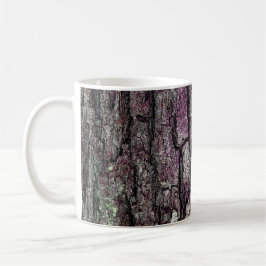 Caneca De Café Roxo velho do latido do pinho da natureza
