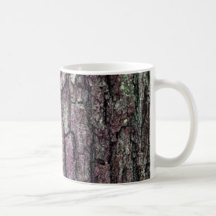 Caneca De Café Roxo velho do latido do pinho da natureza