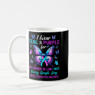 Caneca De Café Roxo Verde Para Conscientização e Prevenção do Pai