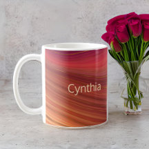 Roxo Vermelho e Dourado Monograma Marble Strata