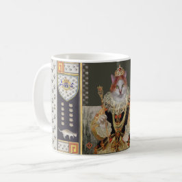 Caneca De Café Royal Cat governa Mug Dentro branco— rainha