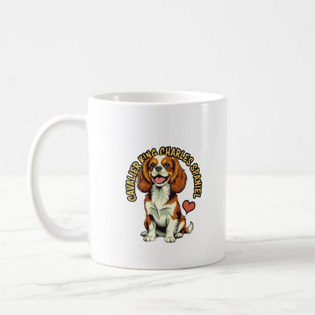 Caneca De Café Royal Decree: The "Comforter" Spaniel Coffee Mug (Esquerda)