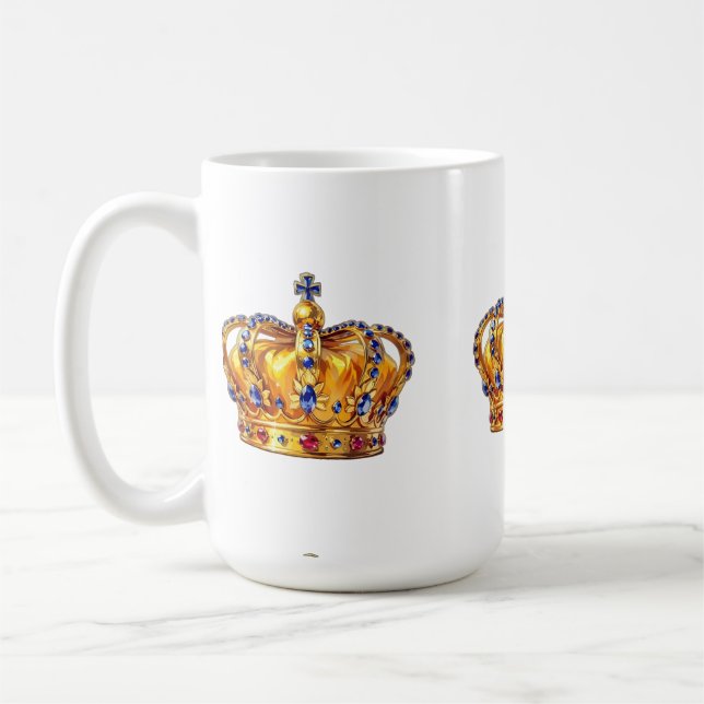 Caneca De Café Royal golden crown (Esquerda)