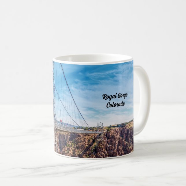 Caneca De Café Royal Gorge Bridge View Classic Mug (Frente Esquerda)