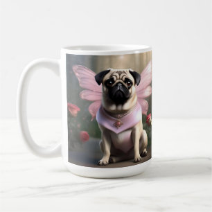 Caneca De Café Royal Pug: A Princesa Fada dos Reinos Encantados
