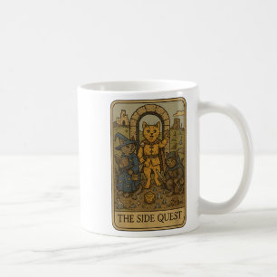 Caneca De Café Rpg Gamer Gats Engraçado Quest Tarot Card Engraçad
