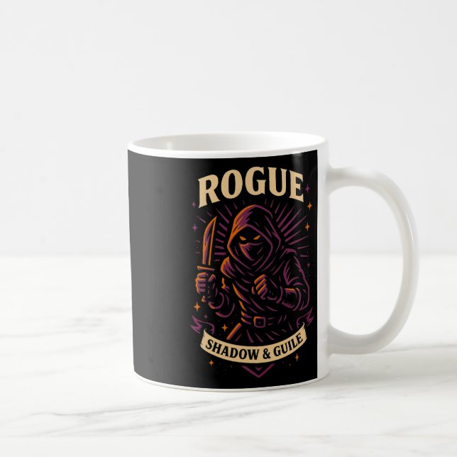 Caneca De Café Rpg Gamer Rogue D20 Dice Nerdy Geek Men Women Kids (Direita)