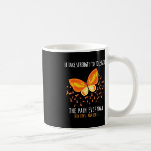 Caneca De Café RSD Mês de Consciência CRPS Costume Butterfly Warr