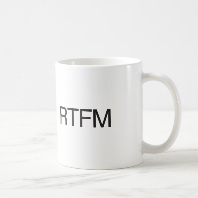 CANECA DE CAFÉ RTFM (Direita)
