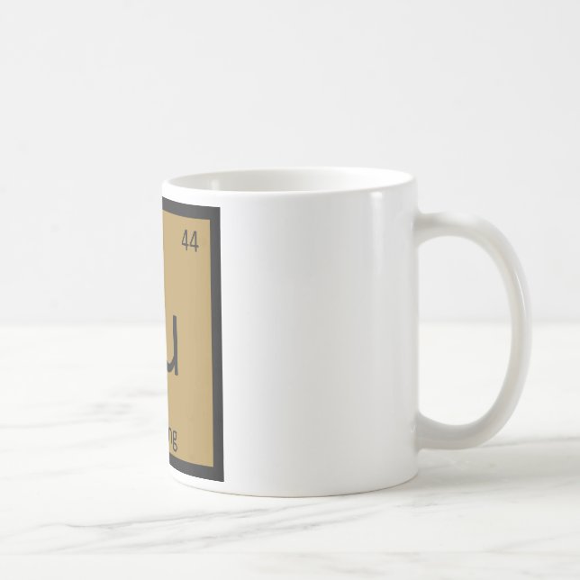 Caneca De Café Ru - Mesa periódica da química Running dos (Direita)