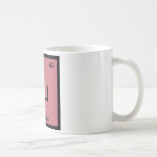 Caneca De Café Ru - Tabela Periódica da Química do Legume Rutabag