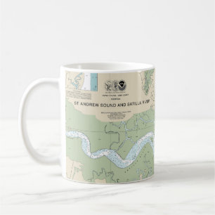 Caneca De Café Rua Andrew Sound e Satilla River