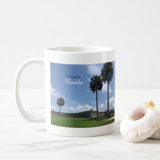 Caneca De Café Rua Augustine Florida (Com Donut)