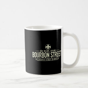 Caneca De Café Rua Bourbon Nova Orleans Louisiana Desgastada