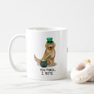 Caneca De Café Rua, Cachorro do Retriever do Ouro do Patrick
