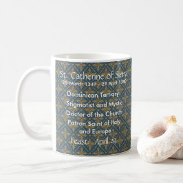 Caneca De Café Rua. Catherine de Siena (BK 19) Café Mug 1.1b