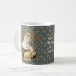 Caneca De Café Rua. Catherine de Siena (BK 19) Café Mug 1.2