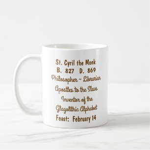Caneca De Café Rua. Cyril the Monk (M 002) Coffee Mug #1c