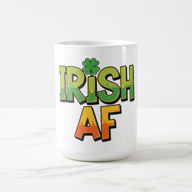 Caneca De Café Rua de AF irlandesa. Dia de Patrick (Centro)