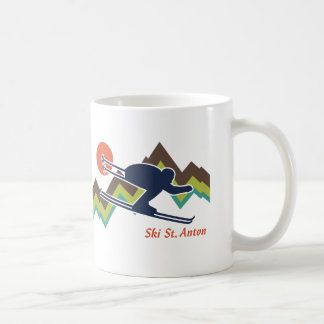 Caneca De Café Rua de esqui. Anton
