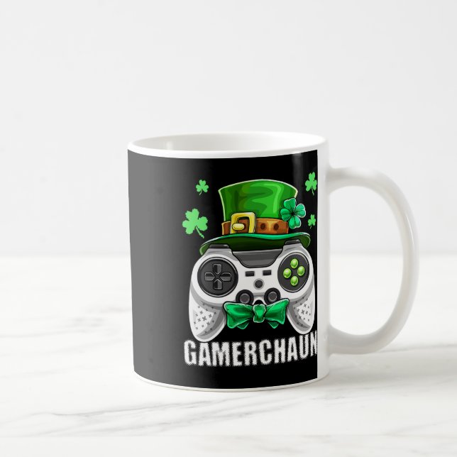 Caneca De Café Rua de fantasia de duende de videogame. (Direita)