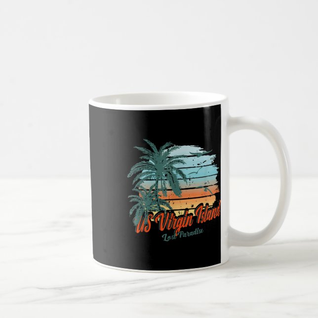Caneca De Café Rua de praia da Virgin Island, Thomas Shirt Perdeu (Direita)