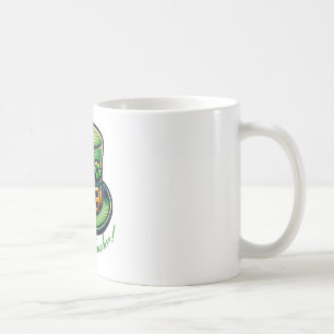 Caneca De Café Rua de Professores Festivos Sortudos. Celebração d