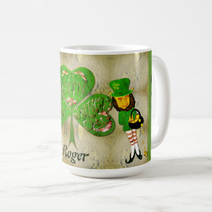 Caneca De Café Rua de Shamrock.