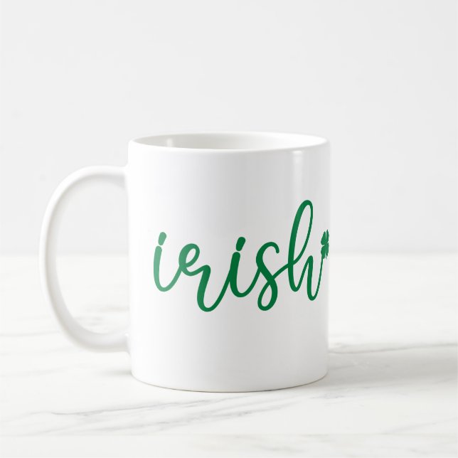 Caneca De Café Rua de Shamrock irlandês. Dia de Patrick (Esquerda)