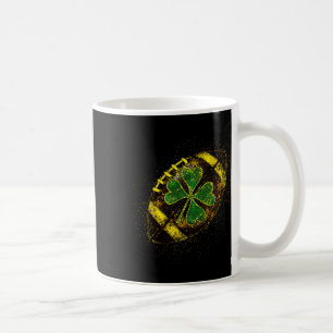 Caneca De Café Rua de sorte. O dia de Patrick Shamrock Futebol ir