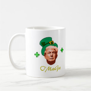 Caneca De Café Rua de Trump no Irlandês Donald 'O"MaGa'. Dia de 