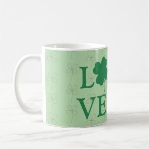 Caneca De Café Rua de Vestuário e Amor. Mug do Dia de Patrick - I