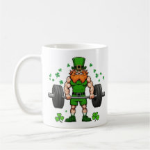 Rua do dia de Patrick Engraçado Leprechaun Barbell