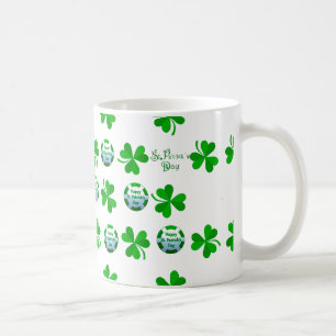 Caneca De Café Rua do dia de Patrick para Clássico-Branco-Mug