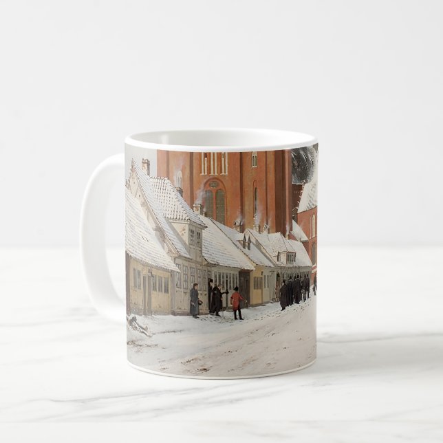 Caneca De Café Rua em Roskilde 1836 (Frente Esquerda)