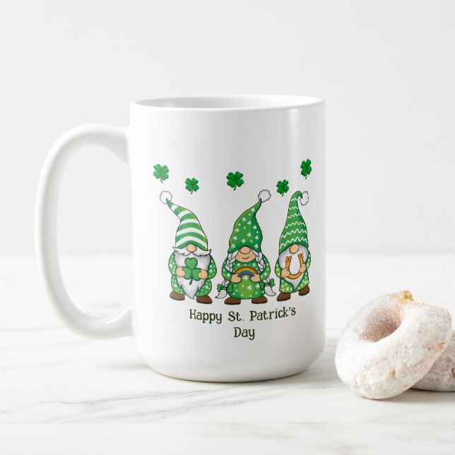 Caneca De Café Rua Feliz. O Dia de Patrick Mug (Com Donut)