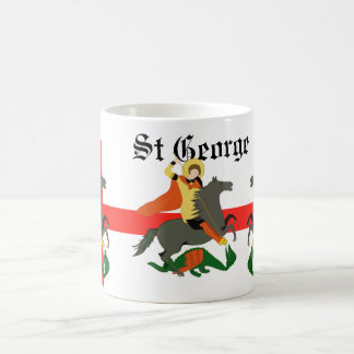 Caneca De Café Rua George e Dragão e Cruz de Ruas George
