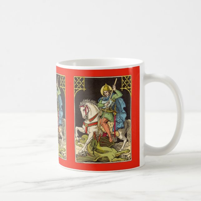 Caneca De Café Rua. George em Horseback (BS 01) (Direita)