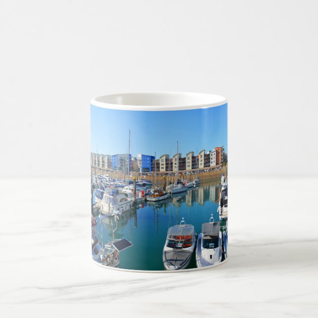 Caneca De Café Rua Helier marina, Jersey (Centro)