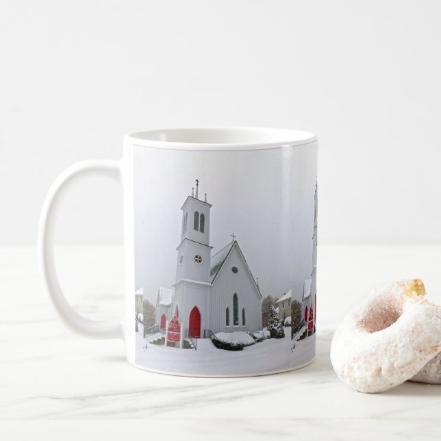 Caneca De Café Rua, Igreja Episcopal de Paul (Com Donut)