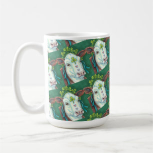 CANECA DE CAFÉ RUA IRLANDESA. HEIFER DO DIA DE PATRICK, VACA DE S