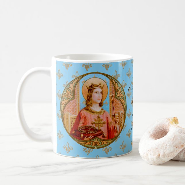 Caneca De Café Rua. Louis IX, Rei (BK 004) (Com Donut)