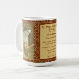Caneca De Café Rua. Mary Magdalene de Pazzi (JM 45)
